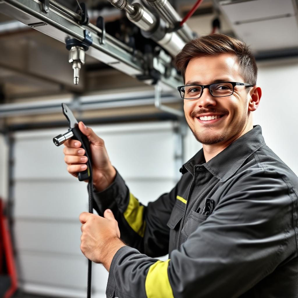 Professional garage door technician at Garage Door Stayton